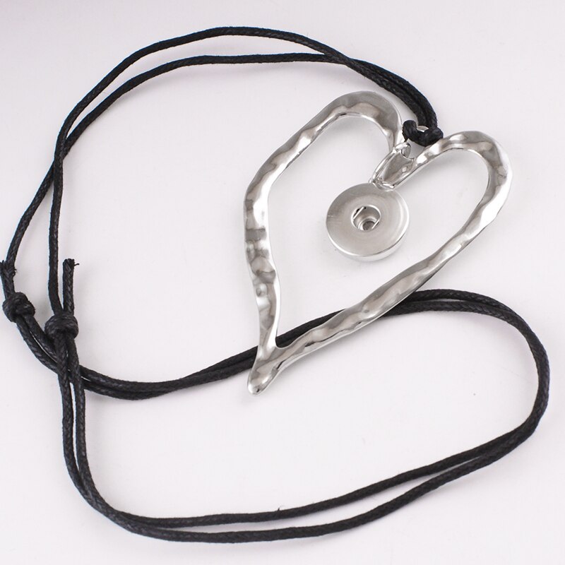 Vintage LOVE 18mm snap button jewelry Necklace adjustable Sweater chain NC6379