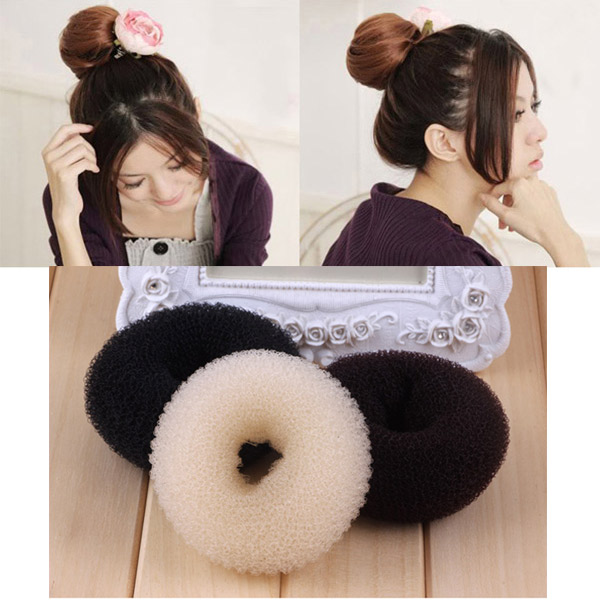 Haarstylingtool voor dames, schuimspons, haarspelden, haarspeld, donut, knot, krultang, ringband, twisttool  wh998