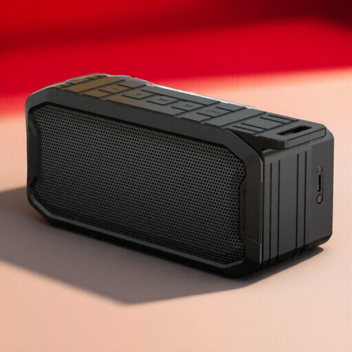 Przenośny głośnik Bluetooth na zewnątrz Subwoofer o dużej mocy Wodoodporny bezprzewodowy odtwarzacz muzyczny Obsługa karty AUX TF: czarny
