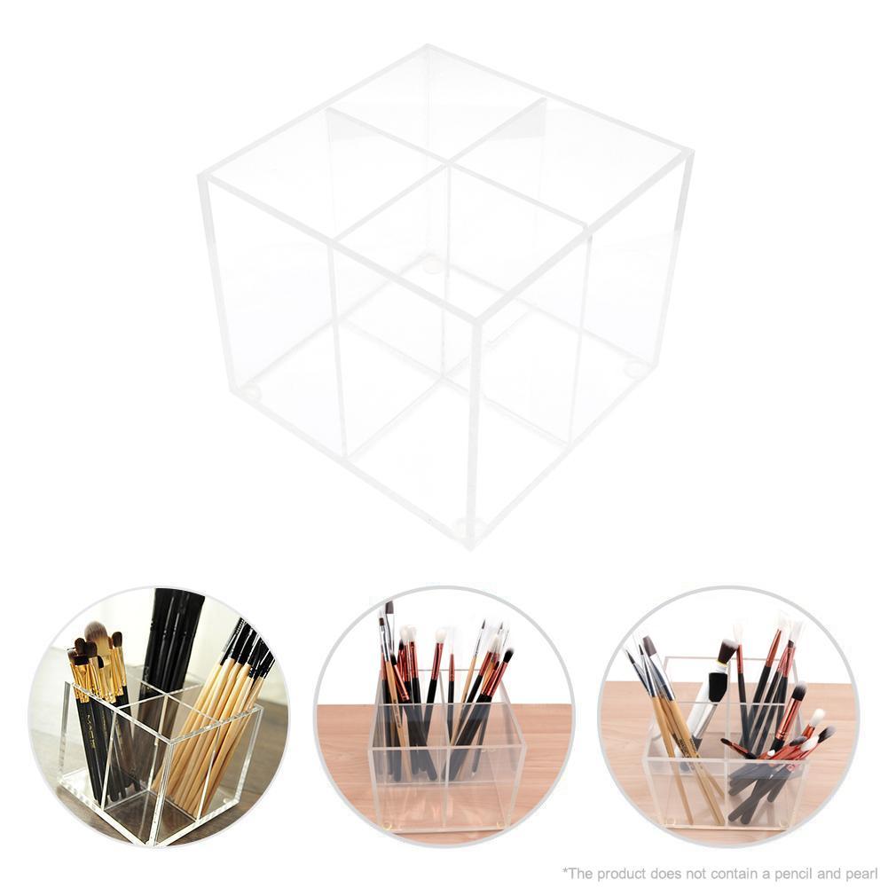 Acrylic Make up Storage Empty Holder Cosmetic Case Box For Makeup Brush Pen Cosmetic Storage Box Case Make Up Organizer Display