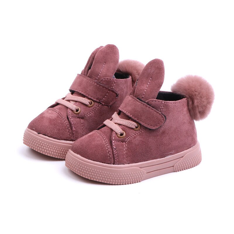 Ainyfu inverno novas meninas botas de neve crianças botas de couro princesa macio tornozelo botas moda pelúcia sapatos casuais b192