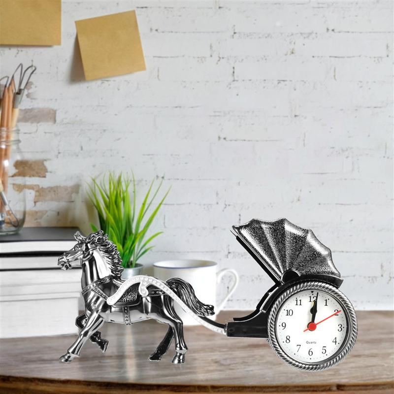 Horse Alarm Clock Luxury Retro Alarm Clock Novelty Unique Table Desk Clock