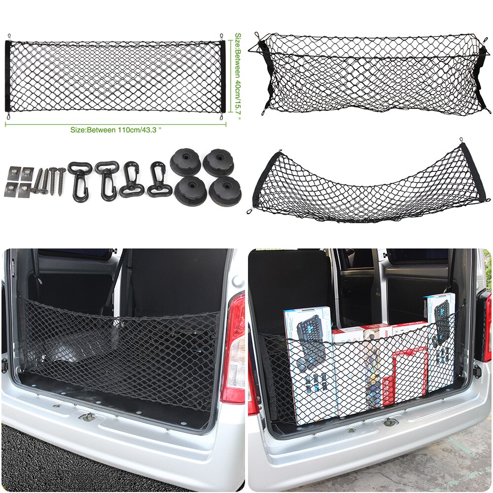 Organizador de almacenamiento de maletero para coche, red de almacenamiento de maletero para Ford EDGE Explorer Expedition EVOS START C-MAX S-MAX Galaxy