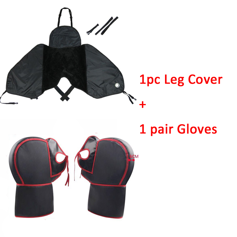 Motorcycle Gloves handlebar levers gloves Scooter Hand Bar Winter Gloves ATV Fur Mitts Motorbike Quad Bike Waterproof leg cover: leg cover glove B