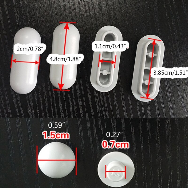 Parachoques de asiento de inodoro para baño, antiruido, más plano, 24 piezas, , 2022