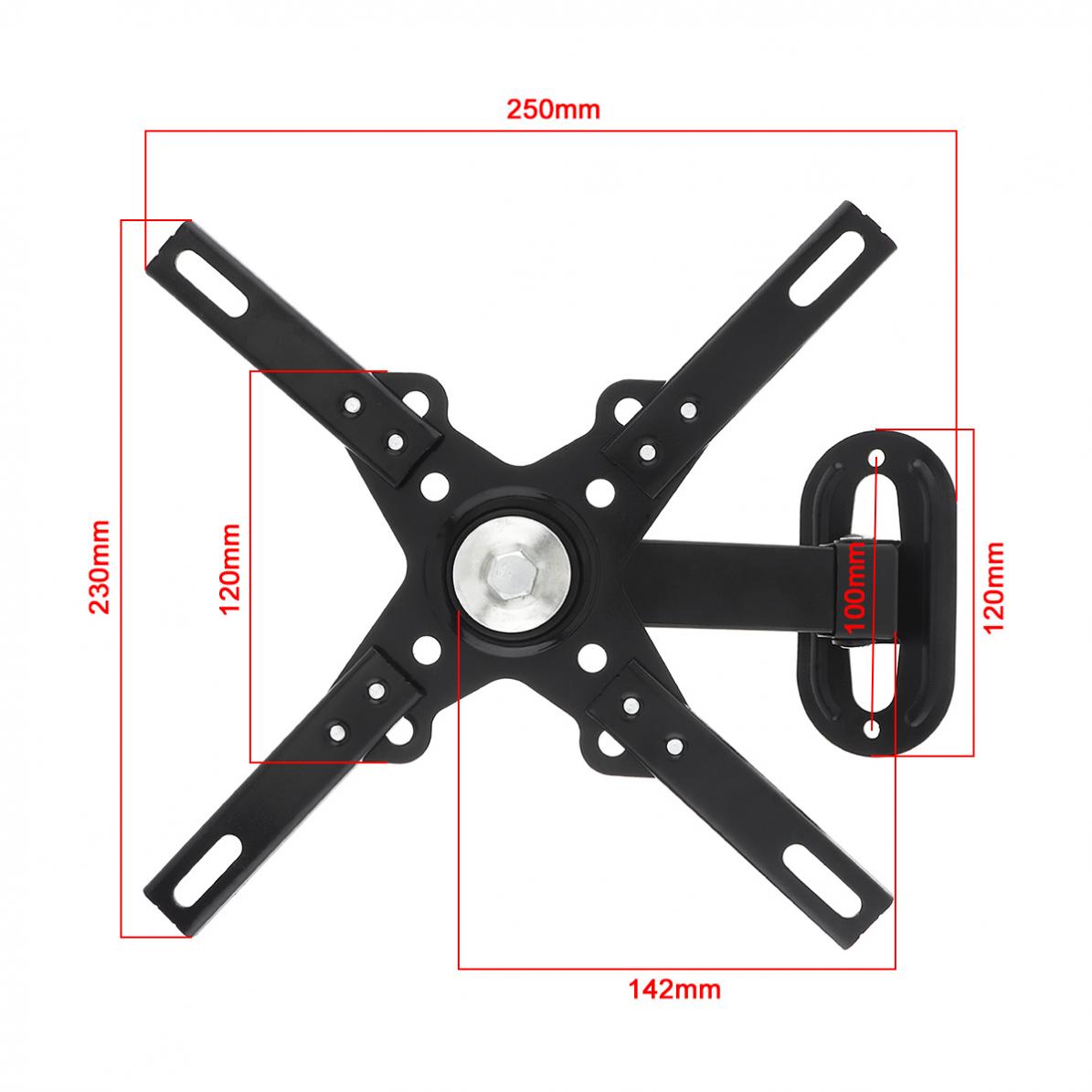 Universal 12KG Adjustable TV Wall Mount Bracket Flat Panel TV Frame Support 30 Degrees with Small Wrench for 14 - 32 Inch LCD LE