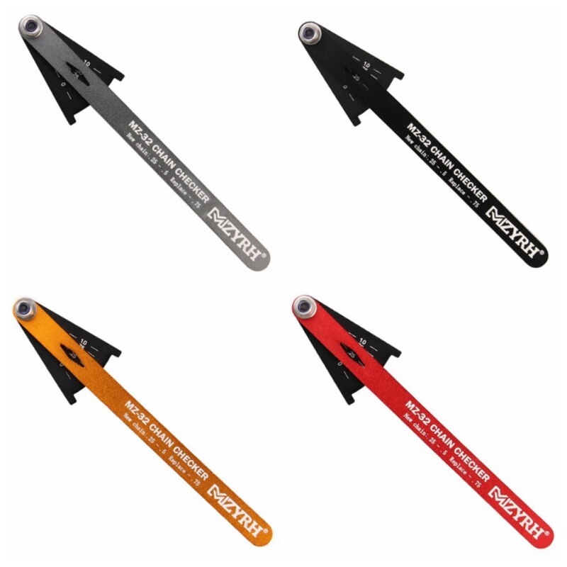 Multi-functional Bicycle Bike Chain Checker Wear Indicator Measuring Instrument Gauge Repair Checker Road Bike Accessories