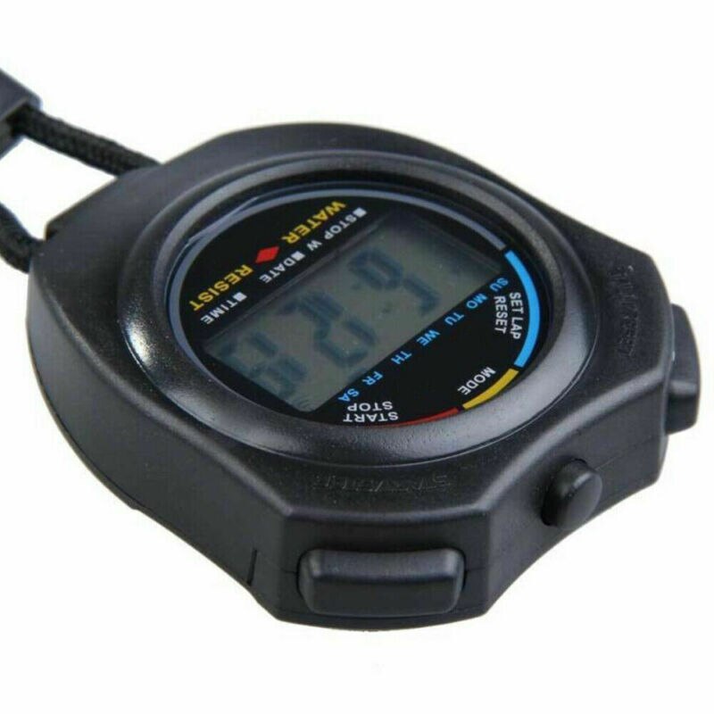 Waterproof Stop Watch Handheld Outdoor Sports Running Training Timer Portable Digital Stopwatch Timer