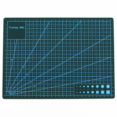 A3 A4 PVC Cutting Mat Workbench Patchwork Cut Pad Sewing Manual DIY Knife Engraving Leather Cutting Board: Green / A4