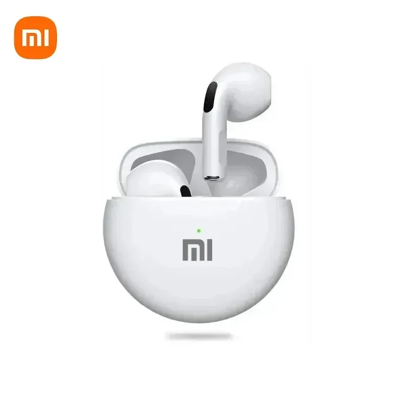 Xiaomi Pro6 Koptelefoon Bluetooth 5.2 TWS 9D Hoofdtelefoon HIFI Gaming Stereo Oproep Oortelefoon Voor iPhone Android Smartphones Oordopjes: WHITE