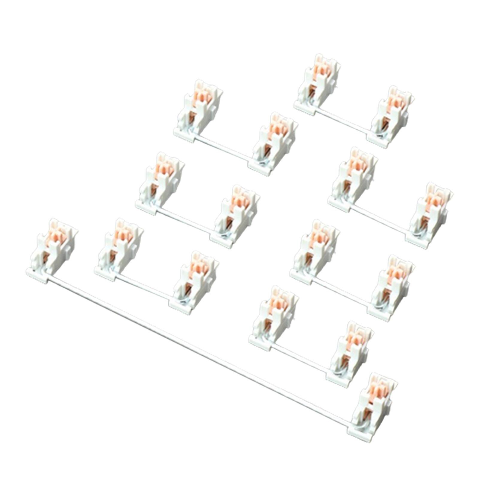 2U 6.25U Plate Mount Stabilizers Repair Plate Stabilizer Mechanical Keyboard: 7Pcs 2U