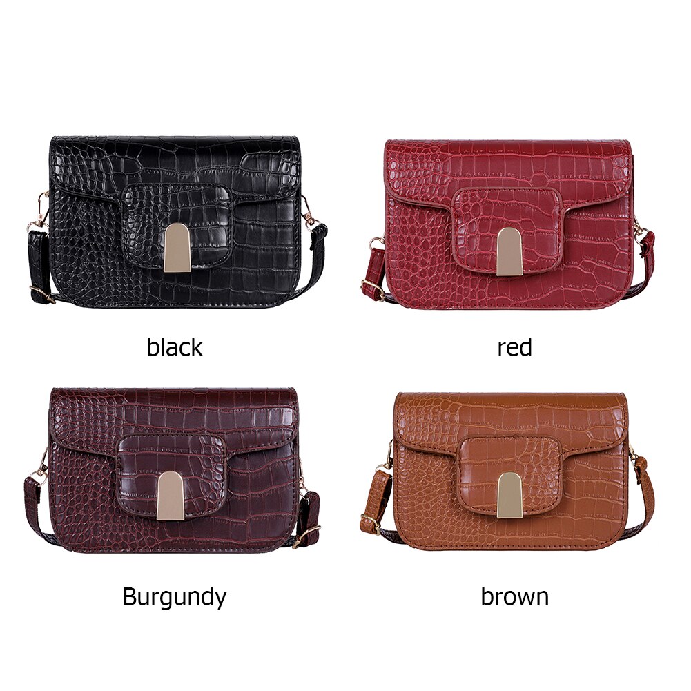 Retro dames messenger portemonnee pu steen leer kleine stevige flip dames schouder reis handtassen kleine crossbody portemonnee