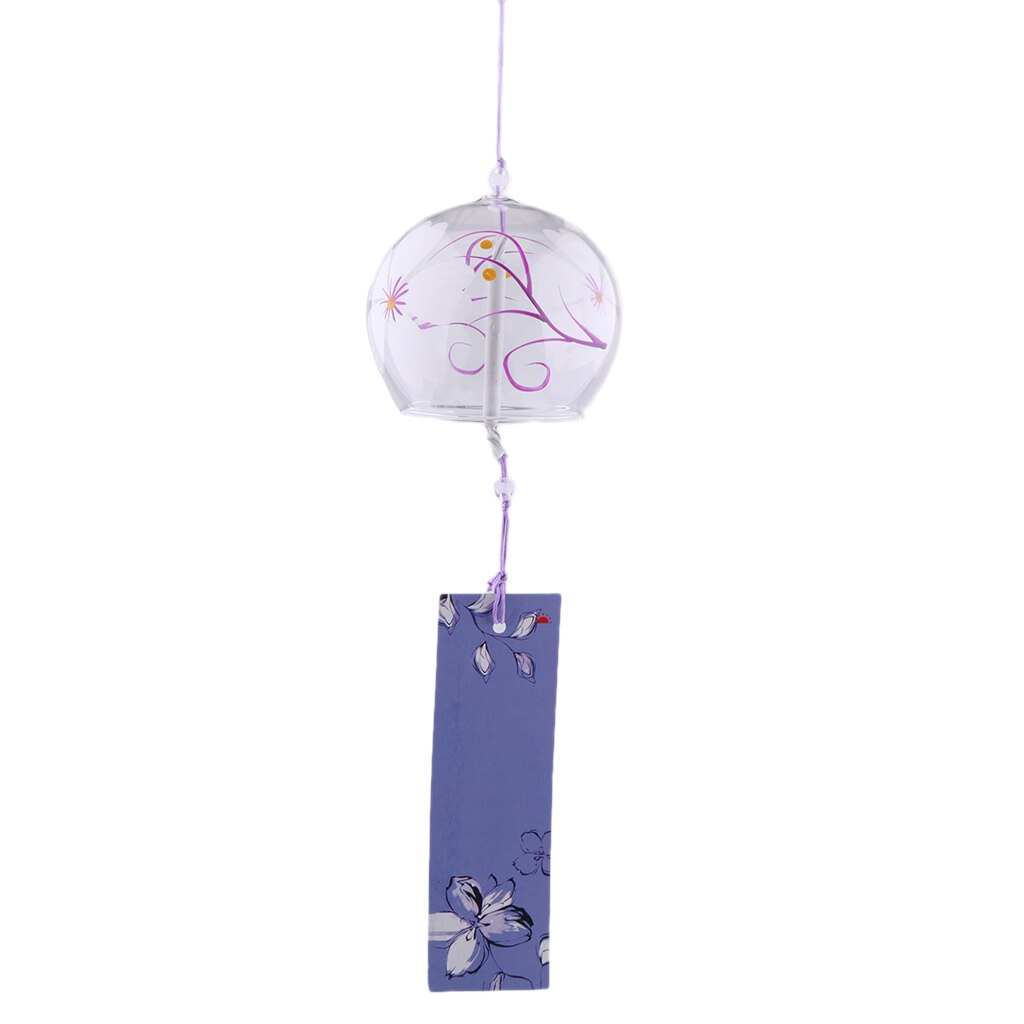 japonaise verre vent cloche Furin vent carillons maison suspendus décor
