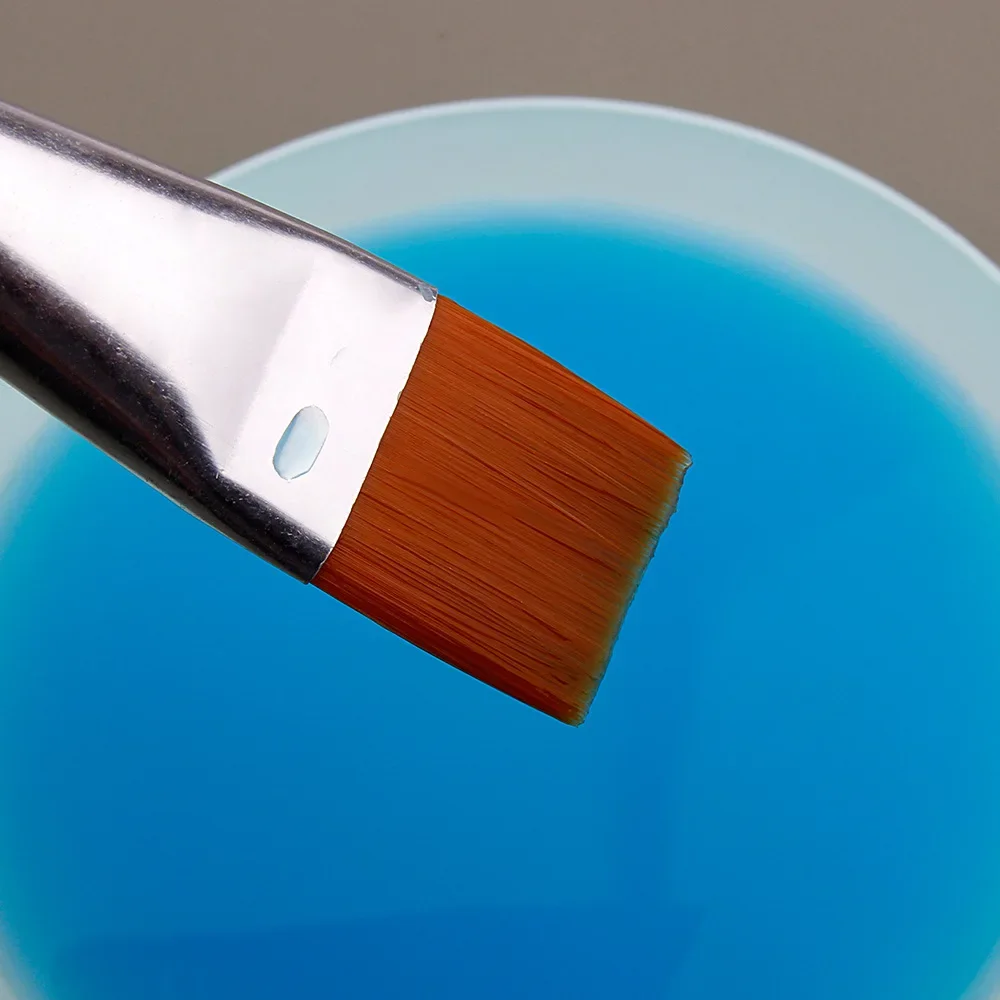 pincel para pintura al óleo, 3 uds., cabeza plana grande, juego de varillas cortas de 3 colores, pincel de acuarela para pintura de pelo de nailon, suministros de arte acrílico para estudiantes