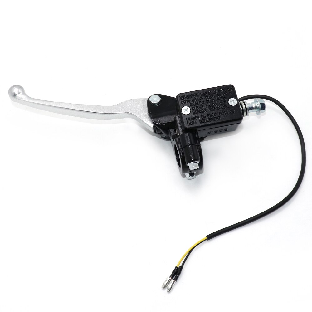 Levier de frein hydraulique avant droit, pour moto, Motocross, vtt, Quad, motocyclette, Buggy, Go Kart, maître-cylindre: Silver left