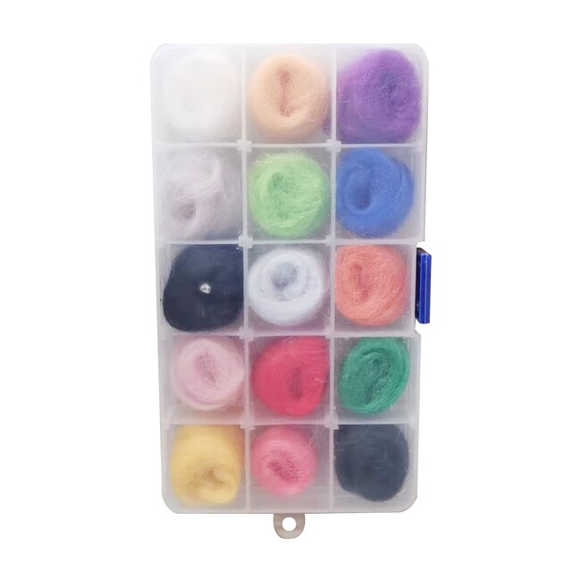 10/15/24/36 DIY Mixed Colors Needle Felting Wool Felting Tools Handmade Felt Needle Felting Craft Fabric Handcraft Accessories: 04