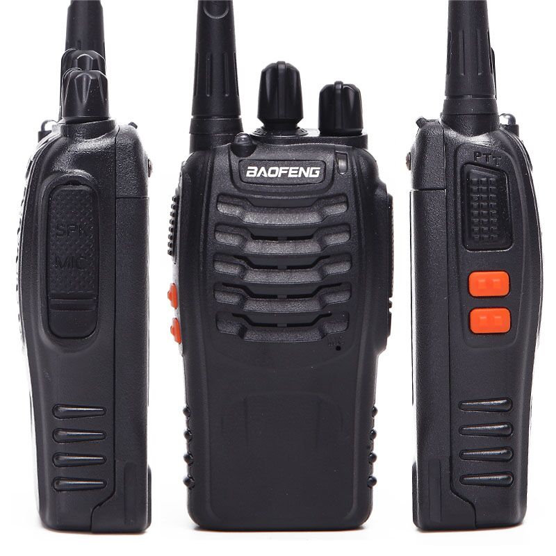 Baofeng BF-888S Walkie Talkie Uhf Twee Manier Radio BF888S Handheld Radio 888S Comunicador Zender Transceiver + 4 Headsets