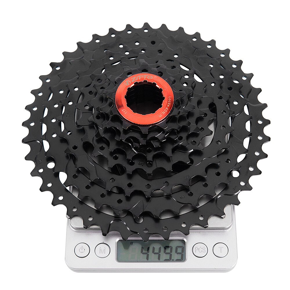 ZTTO 8 Speed Cassette 11-40 T Wide Ratio Freewheel Mountain Bike MTB Bicycle Cassette Flywheel Sprocket Compatible with Sunrace