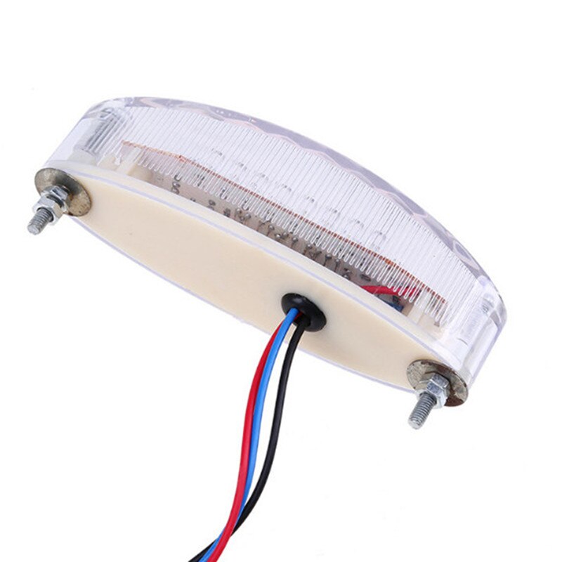 Luz trasera de señal LED ahumada modificada para motocicleta, luz de freno LED, luz trasera para motocicleta