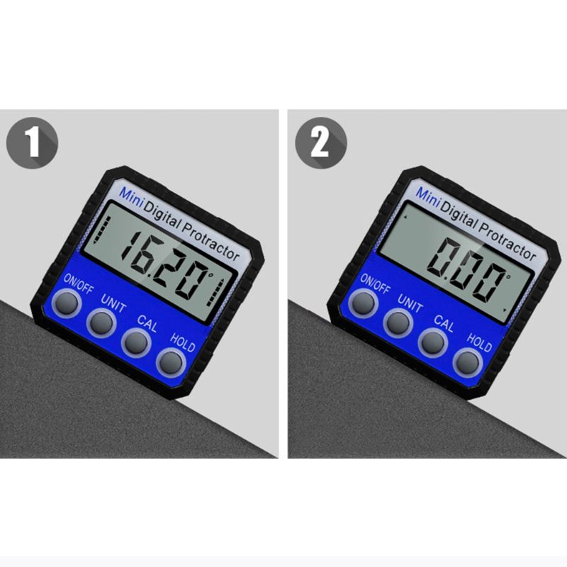 Electronic Level Gauge Mini Magnetic Horizontal Angle Meter Digital Display Protractor Inclinometer