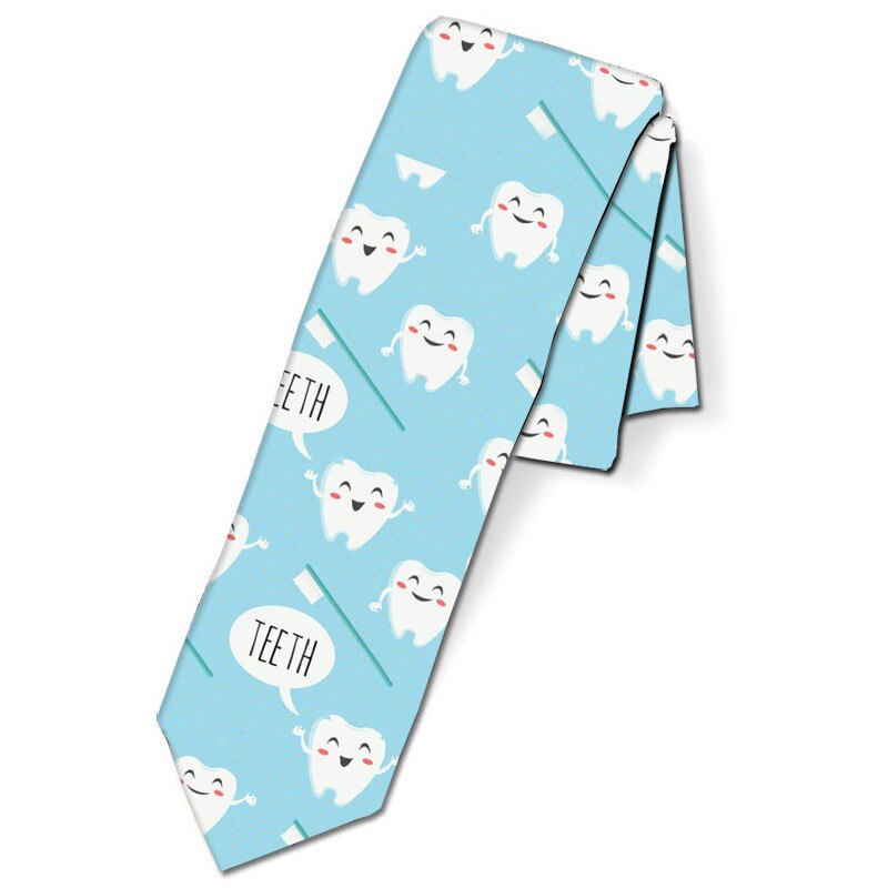 Farverige roman videnskab symbol tilbehør slips 8cm mænds slips passer til forretnings bryllup casual: Stil 1