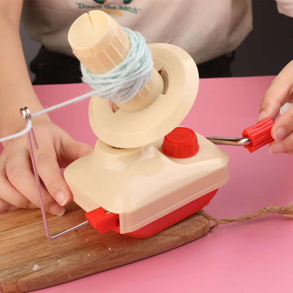 Cable Winder Hand Operated Manual Wool Ball Winder DIY Swift Handheld Winder Machine Plastic Portable Yarn Winder Yarn