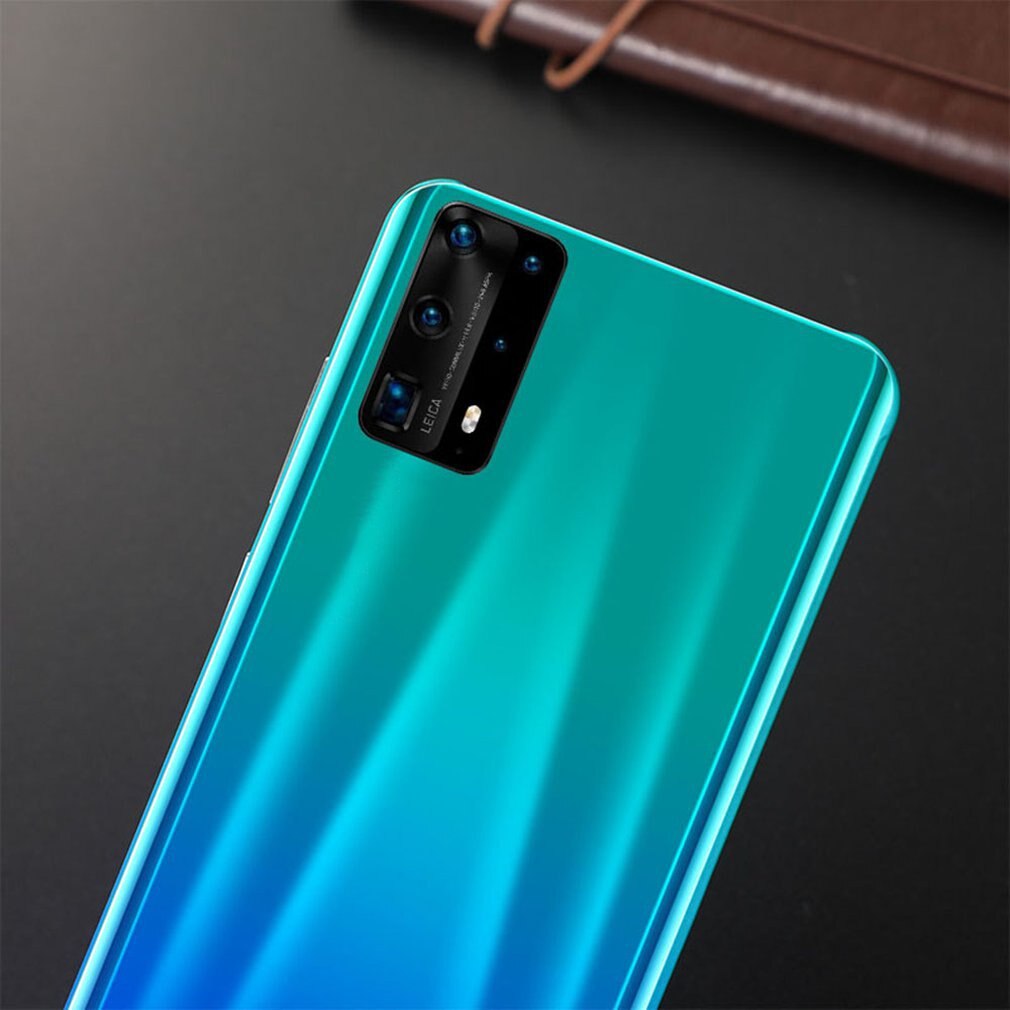 Duplo-core p40 pro smartphone 5 Polegada tela smartphone 512m + 4g android smartphone 3d vidro chapeado capa traseira azul