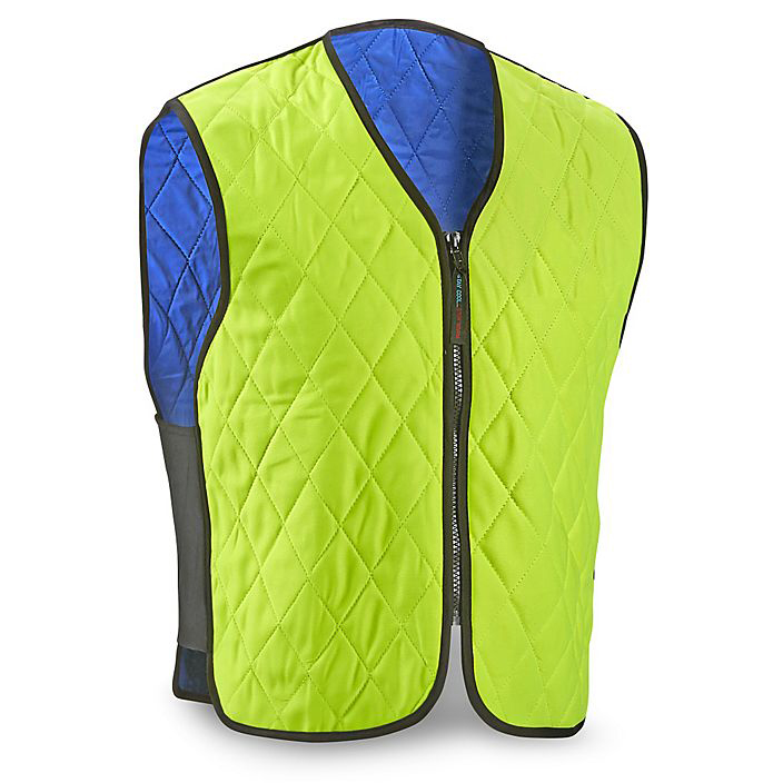 TEMPDOWN-tela integrada de polímero, enfriamiento de chalecos de evaporación, bata, ropa fresca para trabajadores de la construcción al aire libre, SK-6529: L