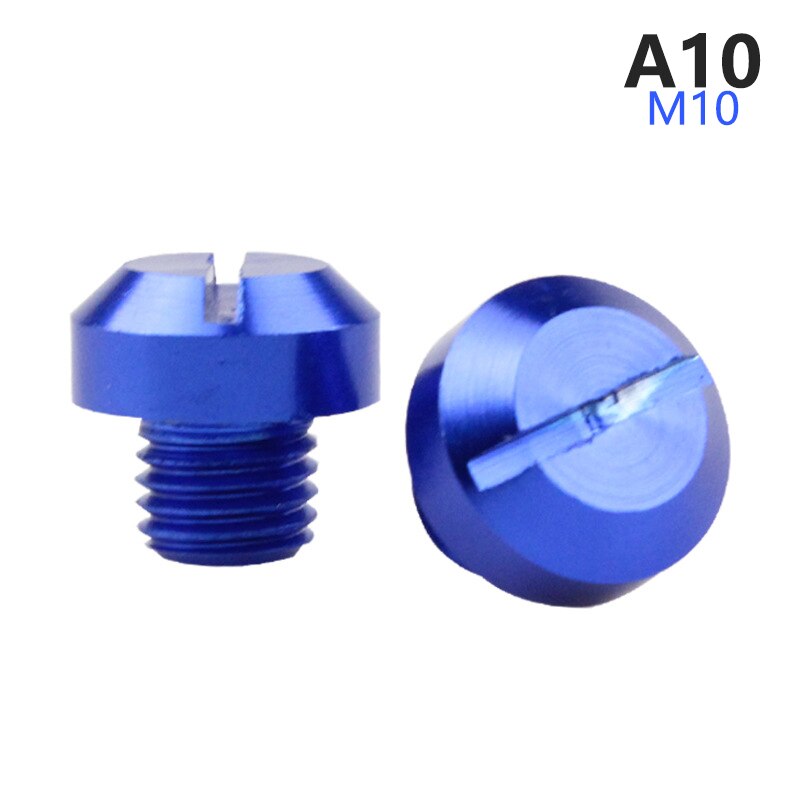 2 pezzi M10 antiruggine moto in alluminio CNC specchietto retrovisore foro tappi viti supporto specchietto retrovisore accessori moto