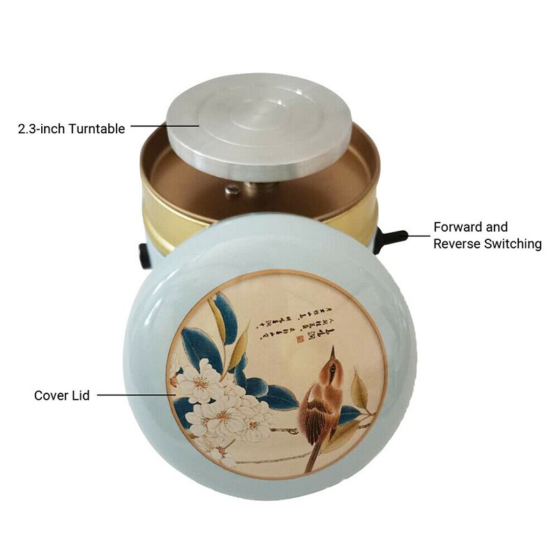 Mini Electric Pottery Wheel Portable Ceramic Machine with 6cm Turntable Clay Sculpting Wheel For DIY Craft Ceramic Pottery Clay