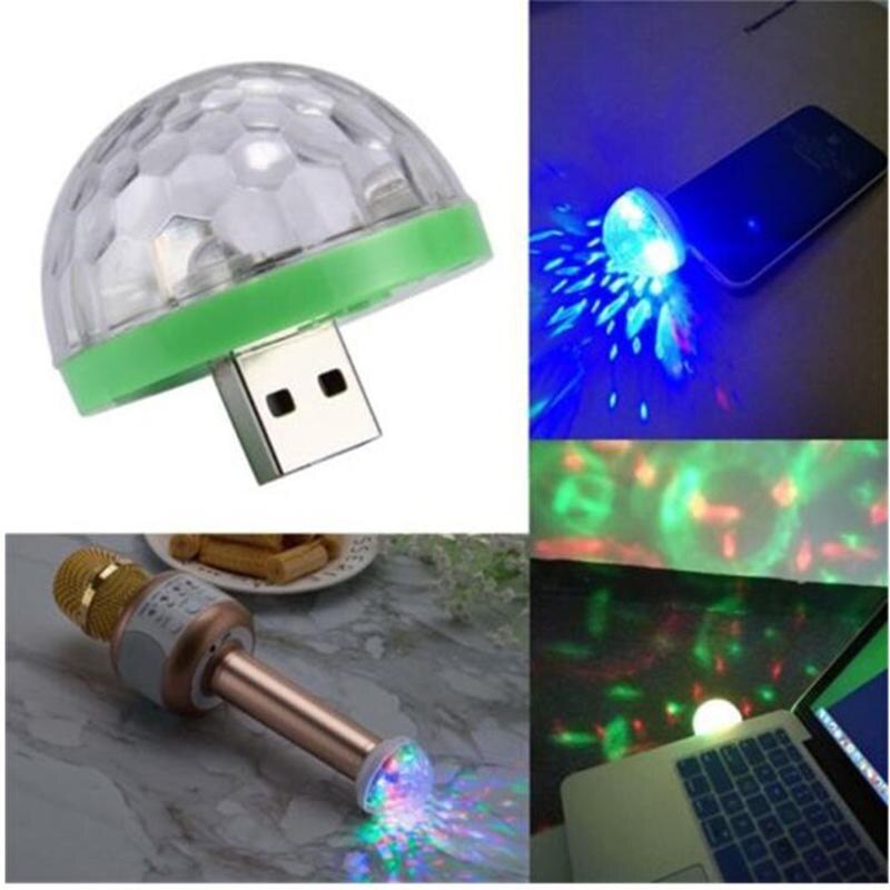 Party light Stage Mini USB DJ Disco Light LED Club Lights Bulb Lamp Magic Ball DC 5V 4W Lighting Christmas year Festival