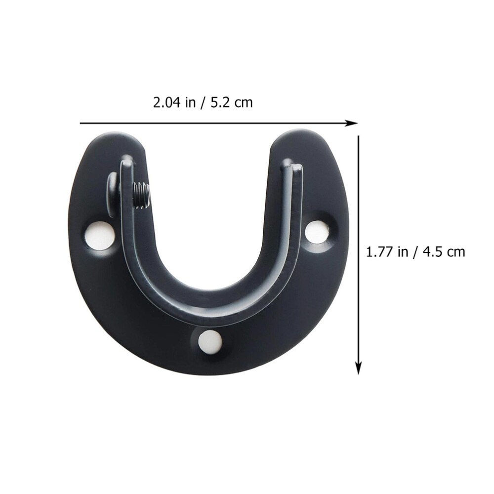 1Set Shower Curtain Rod Socket Closet Pole Socket Rod Base Pole Socket Home Supply for Bathroom Installation