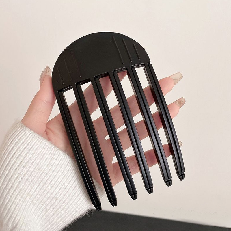Women Fluffy Hair Roots Clips Comb Hairs Top Styling Curling Barrel Portable Korean Lazy Hairs Clip Volume Wind Sculpting Comb: green