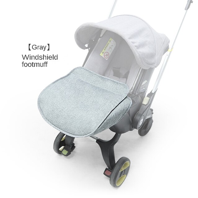 Originele Wielen Voor Donna /Doona Vervangen Klamboe Regenhoes Tas Lederen Cover Wattenschijfje Stofdicht Pad Wandelwagen Accessoires: Foot cover gray