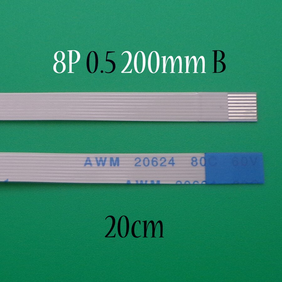 Cable Flexible FFC FPC para ASUS A55V, K55V, Touchpad flex, longitud de cable 20cm, 8 pines, 0,5mm, Paso 8 pines, tipo B, 1 ud.