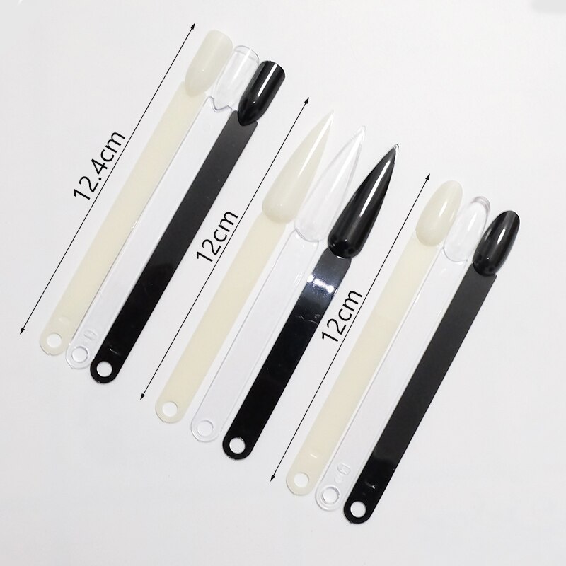 80/50/20 stücke Nagel Display Sticks Nagel Swatch Falsche Nagel Tipps Nagel Gel Polnisch Praxis Klar Display Board für Nail art Werkzeuge