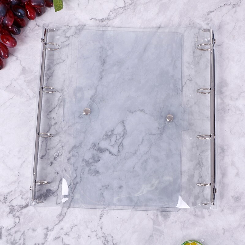 Transparent Color Plastic Clip File Folder A4 Notebook Loose School Office