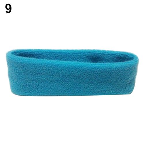 Moda feminina esporte suor sweatband bandana yoga ginásio cabeça de estiramento faixa de cabelo faixa de banda de cabelo sweatband bandana: Light Blue