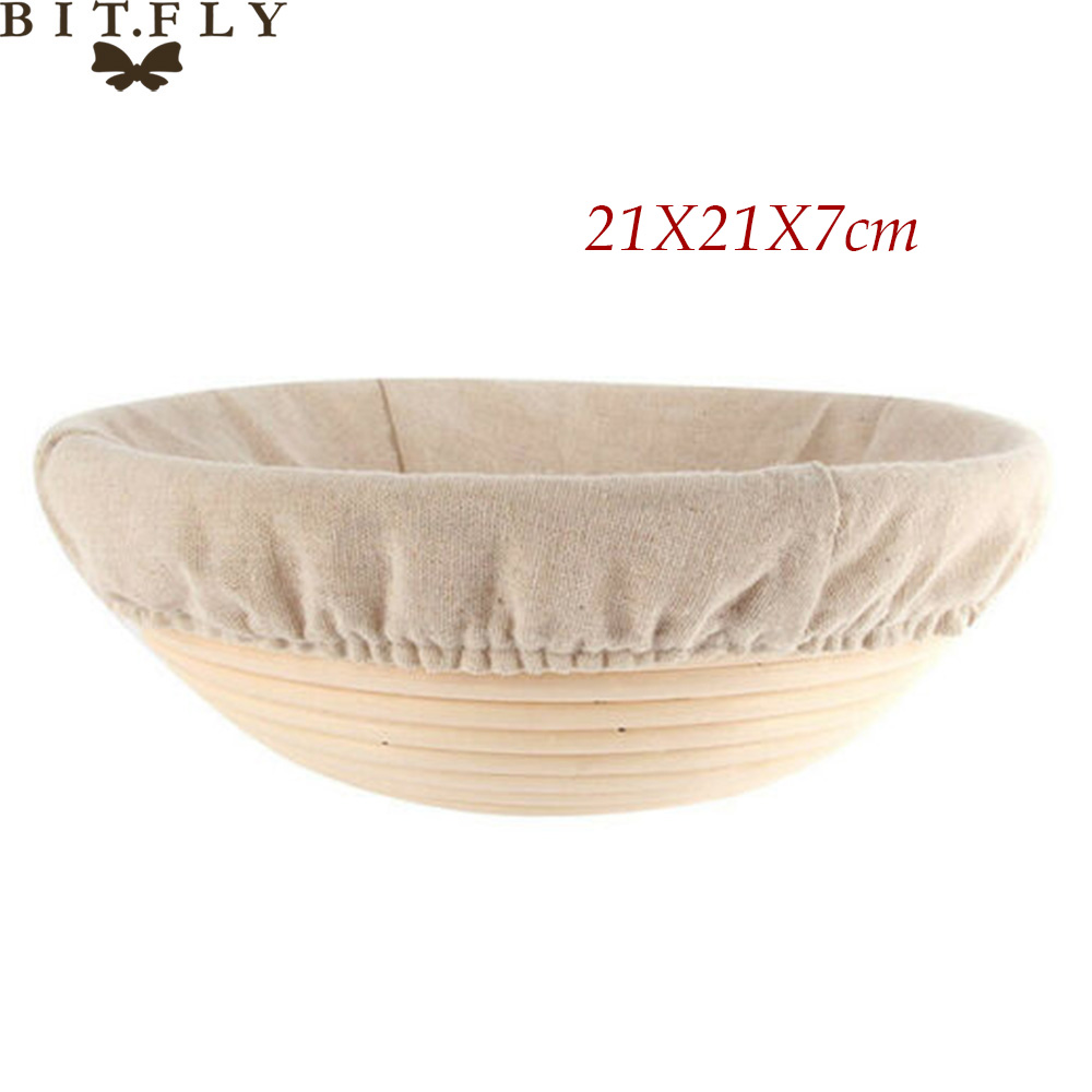 Bread Fermentation Rattan Basket Country Bread Baguette Banneton Dough Mass Proofing Tasting Proving Baskets Supplies: 1