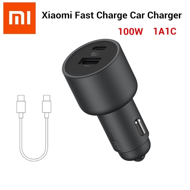 Xiaomi Autolader 100W 5V 3A Dual Usb Snel Opladen Qc Charger Adapter Voor Iphone 12 Xs Samsung huawei Xiaomi Mi 10 Smartphone