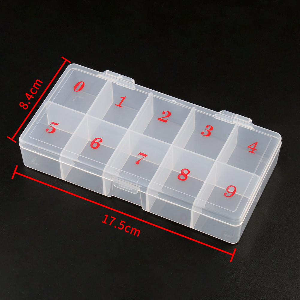 Caja de plástico para guardar joyas, abalorios, pendientes, contenedor de joyería, rombo transparente, cuadrado, redondo, accesorios,: 8.4x17.5cm