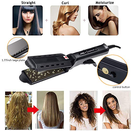 Fer à lisser en céramique Tourmaline 60W, fer plat pour cheveux, pour tous les Types de cheveux