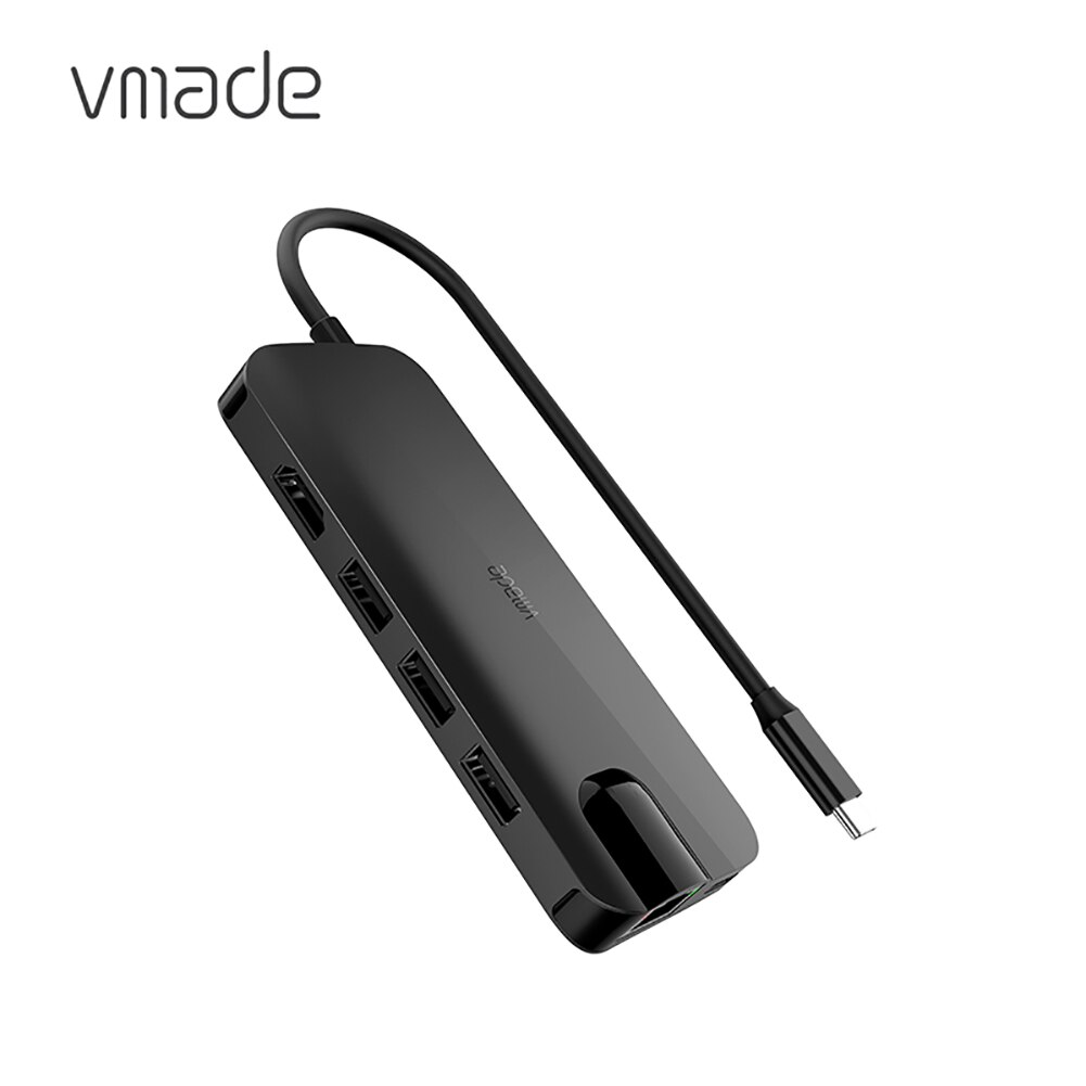 Vmade CB012A Type C Hub Usb C Hub Multi Usb 3.0 Hub Hdmi Adapter Dock Voor Macbook Pro Huawei mate 30 USB-C 3.1 Splitter Poort