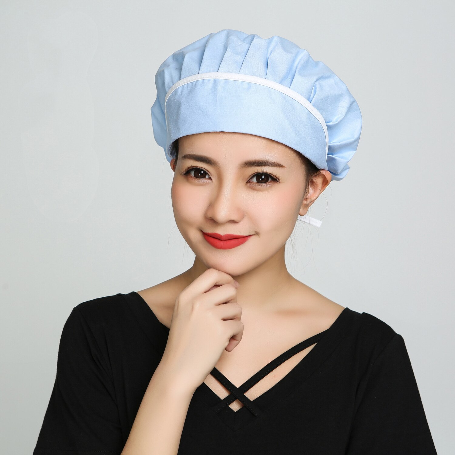 Unisex Chef Restaurant Uniforms Hotel Work Wear Waitress Master Cooker Bake Breathable Adjustable Printed Mushroom Hat Cap: Color6