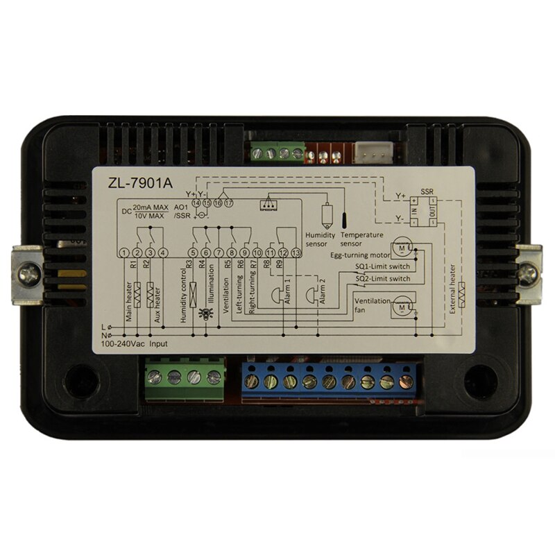 Zl -7901a,100-240 vac, pid, incubateur automatique multifonctionnel, contrôleur d'incubateur, température humidité pour incubateur