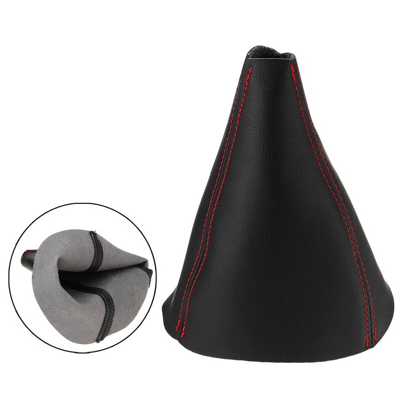 per hummer H3 2005-2011 auto Cambio Automatico di Avvio Del Cambio Della Polvere Della Copertura del Cambio in Pelle di Copertura Del Cambio rosso cucire