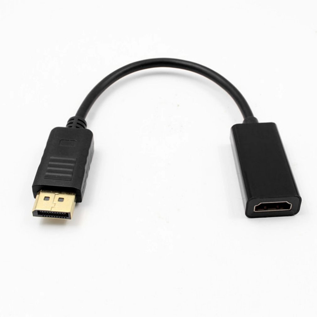 Big DisplayPort To HDMI Cable Adapter HD 1080P Male To Female DP To HDMI Converter For All Devices With DisplayPort