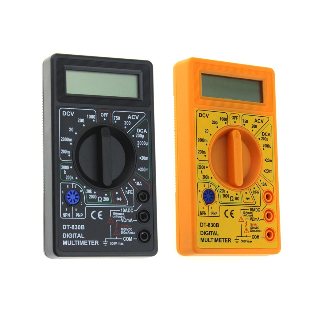 Universal DT-830B Mini Pocket Digital Multimeter 1999 Counts AC-D/C Volt Amp Ohm Diode hFE Tester Ammeter Voltmeter Ohmmeter