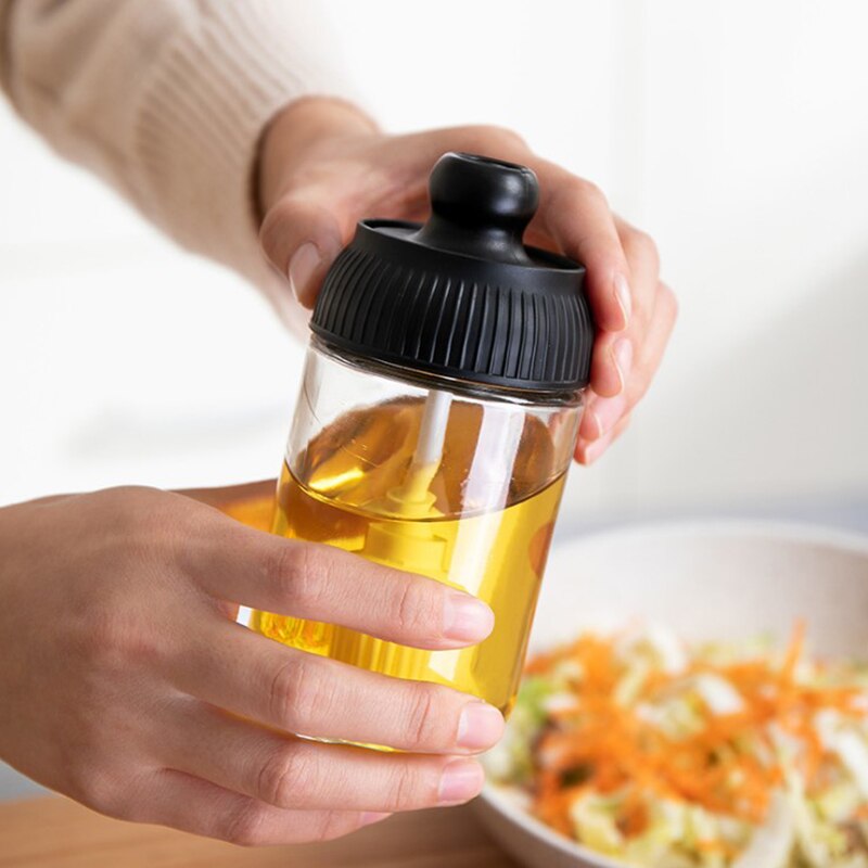 250ml kryddflaskor glas kryddförvaringsbehållare kryddor med sked