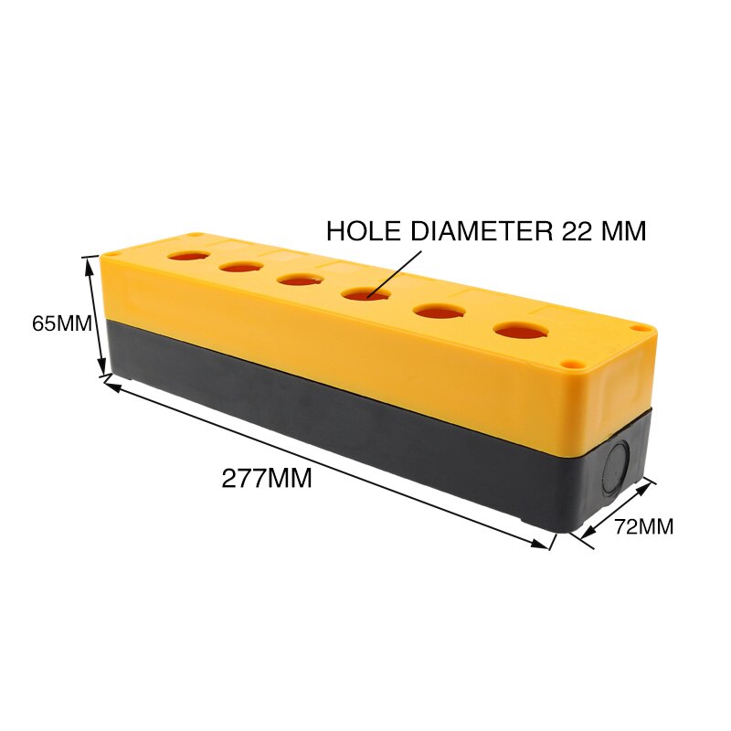 BX6 button box switch box six hole button switch control box indicator light box 22mm.